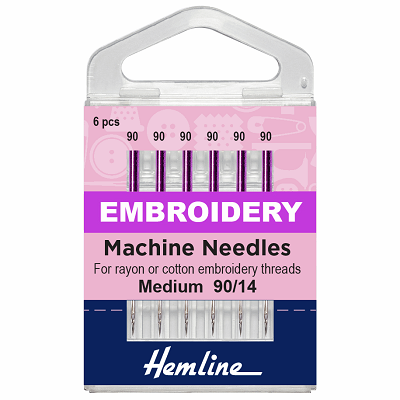 H108.90 Embroidery Size 90/14 Sewing Machine Needle..